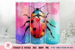 Ladybug Tumbler Wrap, 20 oz tumbler wrap, Ladybug png, Ladybug Tumbler Wrap
