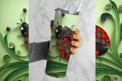 Ladybug Tumbler Wrap, 20 oz tumbler wrap, Ladybug png, Ladybug Tumbler Wrap