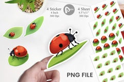 Spring Ladybug Sticker Product Image 1