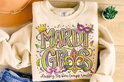 Laissez Les Bon Temps Rouler PNG, Mardi Gras PNG Sublimation Product Image 4