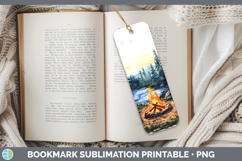 GorgeousLake Camping Bookmark design.