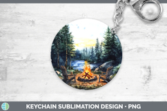 GorgeousLake Camping Keychain design.