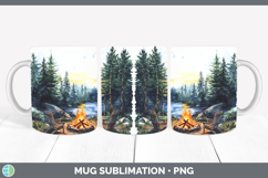 GorgeousLake Camping Mug Wrap design.