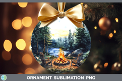 GorgeousLake Camping Ornament design.