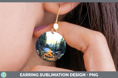 GorgeousLake Camping Round Earrings design.