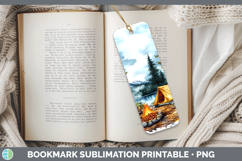 GorgeousLake Camping Bookmark design.