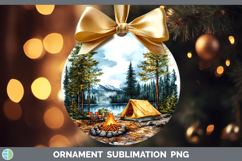GorgeousLake Camping Ornament design.