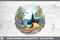 GorgeousLake Camping Wind Spinner design.
