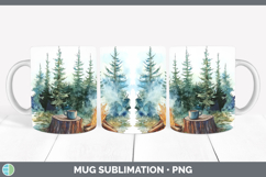 GorgeousLake Camping Mug Wrap design.