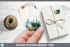 GorgeousLake Camping Stickers design.