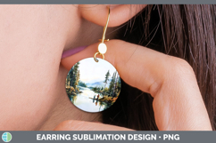 GorgeousLake Camping Round Earrings design.