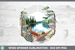 GorgeousLake Camping Wind Spinner design.
