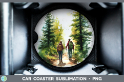 GorgeousLake Camping Car Coaster design.