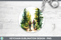 GorgeousLake Camping Keychain design.