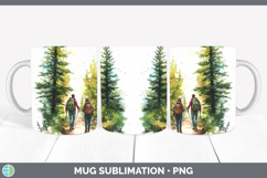 GorgeousLake Camping Mug Wrap design.