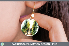 GorgeousLake Camping Round Earrings design.