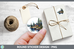 GorgeousLake Camping Stickers design.
