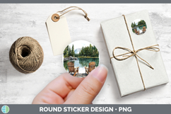 GorgeousLake Camping Stickers design.