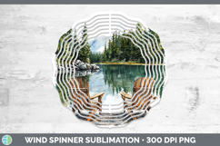 GorgeousLake Camping Wind Spinner design.
