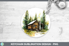 GorgeousLake Camping Keychain design.