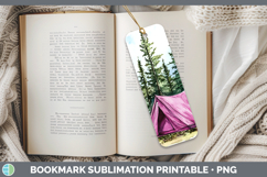 GorgeousLake Camping Bookmark design.