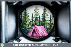 GorgeousLake Camping Car Coaster design.