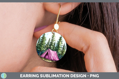 GorgeousLake Camping Round Earrings design.