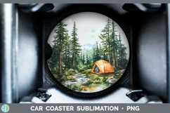 GorgeousLake Camping Car Coaster design.