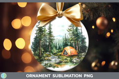 GorgeousLake Camping Ornament design.