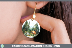 GorgeousLake Camping Round Earrings design.