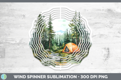 GorgeousLake Camping Wind Spinner design.