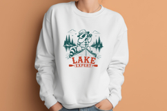 Lake Expert SVG, Funny Boating Raccoon PNG Camping Design Product Image 3