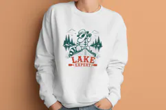 Lake Expert SVG, Funny Boating Raccoon PNG Camping Design Product Image 3