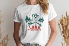 Lake Expert SVG, Funny Boating Raccoon PNG Camping Design Product Image 2
