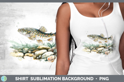 GorgeousLake Fish Sketch Shirt design.