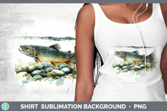 GorgeousLake Fish Sketch Shirt design.