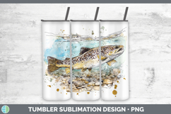 GorgeousLake Fish Sketch Tumbler design.