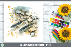 GorgeousLake Fish Sketch Paper Backgrounds design.