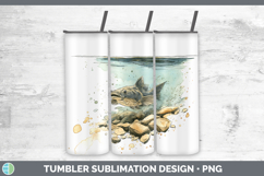 GorgeousLake Fish Sketch Tumbler design.