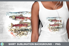 GorgeousLake Fish Sketch Shirt design.