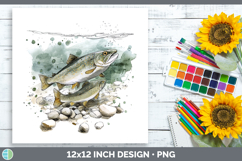 GorgeousLake Fish Sketch Paper Backgrounds design.