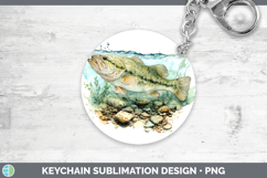 GorgeousLake Fish Sketch Keychain design.