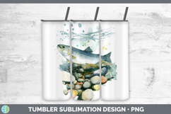 GorgeousLake Fish Sketch Tumbler design.