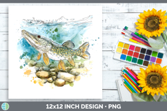 GorgeousLake Fish Sketch Paper Backgrounds design.