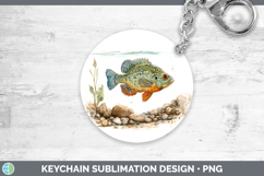 GorgeousLake Fish Sketch Keychain design.