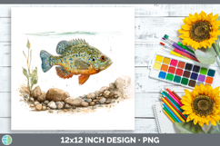 GorgeousLake Fish Sketch Paper Backgrounds design.