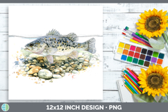GorgeousLake Fish Sketch Paper Backgrounds design.