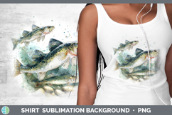 GorgeousLake Fish Sketch Shirt design.