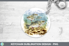 GorgeousLake Fish Sketch Keychain design.