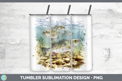 GorgeousLake Fish Sketch Tumbler design.